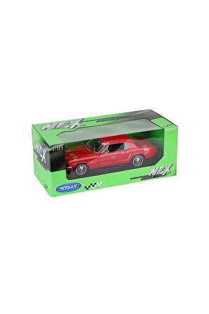 12519 WELLY 1 18 1964 1 2 FORD MUSTANG CO Kız Erkek Çocuk Oyuncak Eğitici Oyuncaklar