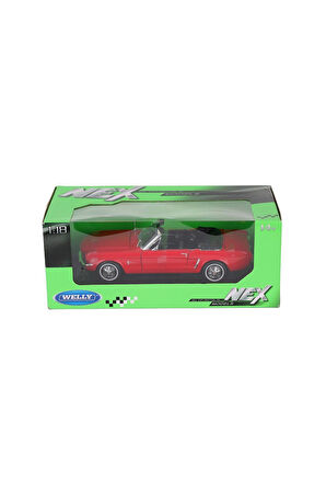 12519C WELLY 1 18 1964 1 2 FORD MUSTANG CO Kız Erkek Çocuk Oyuncak Eğitici Oyuncaklar
