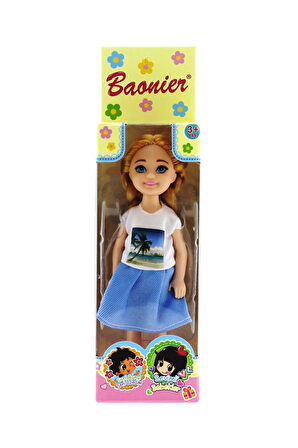 Baonier Kumsal Tshirt 14cm Sarışın Tekli Kız Bebek Kız Erkek Çocuk Oyuncak Eğitici Oyuncaklar