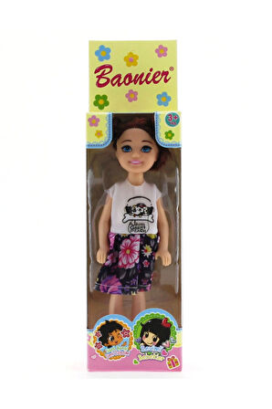 Baonier Çiçek Etekli 14cm Sarışın Tekli Kız Bebek Kız Erkek Çocuk Oyuncak Eğitici Oyuncaklar
