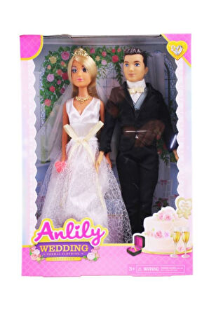 KUTULU ANLİLY BEBEK GELİN DAMAT Kız Erkek Çocuk Oyuncak Eğitici Oyuncaklar