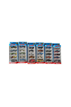 ZQ11315 KARTELA 1 64 METAL 5Lİ ARABA Kız Erkek Çocuk Oyuncak Eğitici Oyuncaklar