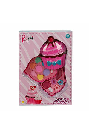 Cupcake Şekilli 2 Katlı Makyaj Güzellik Seti Kız Erkek Çocuk Oyuncak Eğitici Oyuncaklar