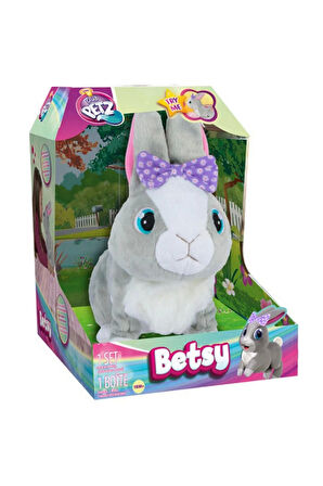 Sesli ve Hareketli Peluş Tavşan Betsy Kız Erkek Çocuk Oyuncak Eğitici Oyuncaklar