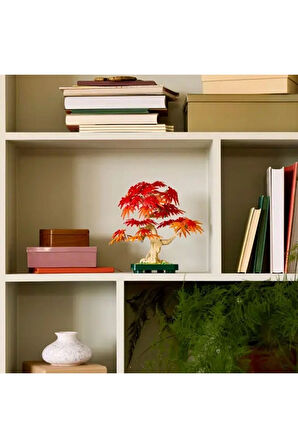 10348 iconic Japon Akçaağaç Bonsai Ağacı 474 parça +18 yaş Kız Erkek Çocuk Oyuncak Öğretici Oyun