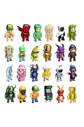 PMI SG2007 STUMBLE GUYS SÜRPRİZ ŞAPKA 2 FİGÜR 18Lİ DİSPLAY Kız Erkek Çocuk Oyuncak Eğitici Oyuncakla