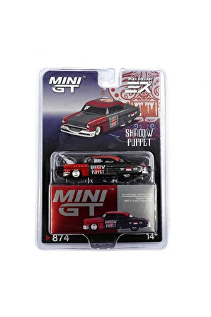 Mini GT 1/64 Lincoln Capri Hot Rod 1954 ''Shadow Puppet'' MINI GT x MIZU Diecast Kız Erkek Çocuk Oyu