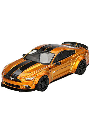 Mini GT 1/64 LB-WORKS FORD MUSTANG LB Gold Kız Erkek Çocuk Oyuncak Eğitici Oyuncaklar
