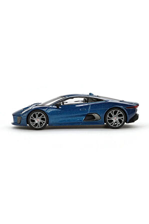 Mini GT 1/64 Jaguar C-X75 Blue Kız Erkek Çocuk Oyuncak Eğitici Oyuncaklar