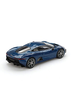 Mini GT 1/64 Jaguar C-X75 Blue Kız Erkek Çocuk Oyuncak Eğitici Oyuncaklar