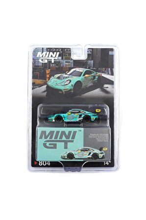 Mini GT 1/64 Porsche 911 GT3 R HubAuto Racing 2023 FIA GT World Cup 70th Macau Grand Prix Kız Erkek