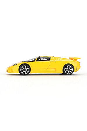 Mini GT 1/64 Bugatti EB110 Super Sport Giallo Bugatti Kız Erkek Çocuk Oyuncak Eğitici Oyuncaklar