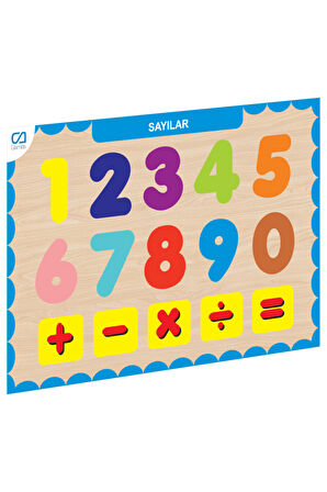 CAAHS-3207 CA GAMES AHŞAP SAYILAR BUL-TAK Kız Erkek Çocuk Oyuncak Eğitici Oyuncaklar