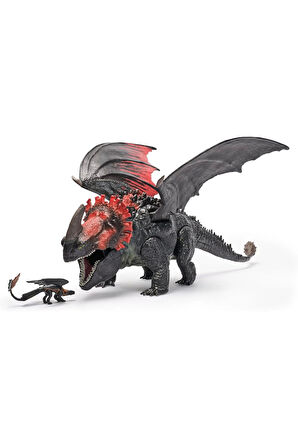 Ejderhayı Nasıl Eğitirsin? Red Death Figür 28cm Kız Erkek Çocuk Oyuncak Eğitici Oyuncaklar