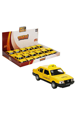 MXX AÇIK 1/32 ARABA TAKSİ 13CM SES/IŞIK (1ADET) Kız Erkek Çocuk Oyuncak Eğitici Oyuncaklar