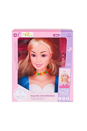 BM3319-1B Little Dolly Model Bebek Yüzü - Limon Oyuncak Kız Erkek Çocuk Oyuncak Eğitici Oyuncaklar