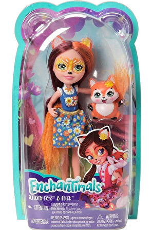FRH40 Enchantimals Winsley Wolf ve Trooper Kız Erkek Çocuk Oyuncak Eğitici Oyuncaklar