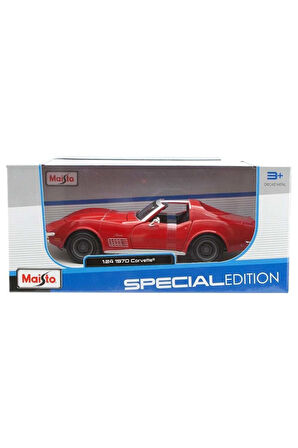 MAY 31202 Maisto 1970 Chevrolet Corvette 1:24 Special Edition Model Kız Erkek Çocuk Oyuncak Eğitici