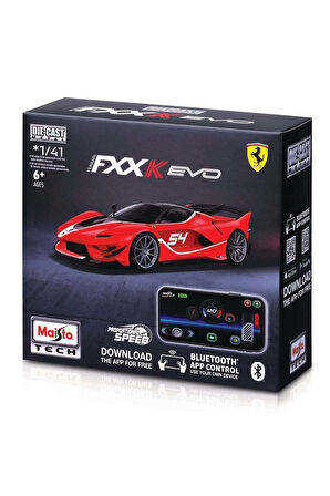 MAY 20051 Maisto 1:41 APP Control Kumandalı Metal Araba - Ferrari FXX K EVO Kız Erkek Çocuk Oyuncak