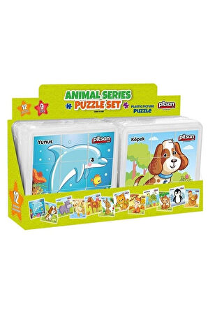 03 355 ANIMAL SERIES PUZZLE SET Kız Erkek Çocuk Oyuncak Eğitici Oyuncaklar