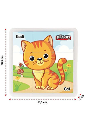 03 355 ANIMAL SERIES PUZZLE SET Kız Erkek Çocuk Oyuncak Eğitici Oyuncaklar