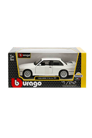 21100 Burago 1:24 BMW M3 1988 Model Araba Kız Erkek Çocuk Oyuncak Eğitici Oyuncaklar