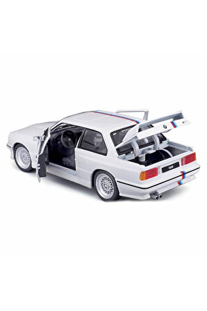 21100 Burago 1:24 BMW M3 1988 Model Araba Kız Erkek Çocuk Oyuncak Eğitici Oyuncaklar