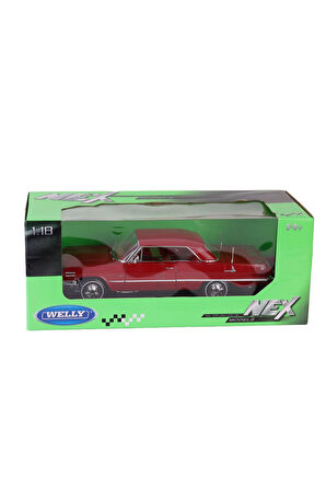 19865 WELLY 1 18 1963 CHEVROLET IMPALA HA Kız Erkek Çocuk Oyuncak Eğitici Oyuncaklar