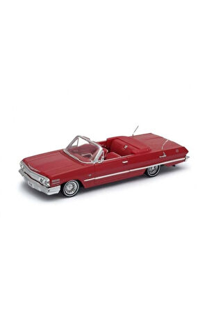 22434 WELLY 1 24 1963 CHEVROLET IMPALA Kız Erkek Çocuk Oyuncak Eğitici Oyuncaklar