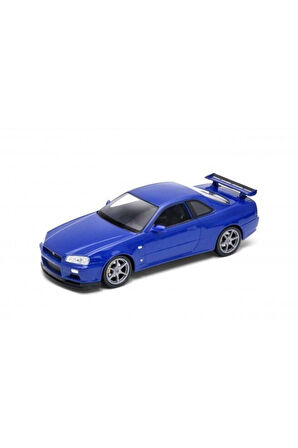 24108 WELLY 1 24 NISSAN SKYLINE GT-R R34 Kız Erkek Çocuk Oyuncak Eğitici Oyuncaklar