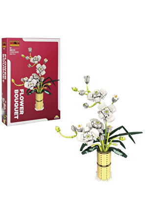 WOW BLX FLOWER SET YAZ ORKİDESİ 625 PRÇ Kız Erkek Çocuk Oyuncak Eğitici Oyuncaklar