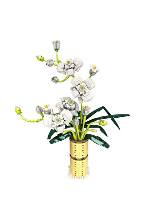 WOW BLX FLOWER SET YAZ ORKİDESİ 625 PRÇ Kız Erkek Çocuk Oyuncak Eğitici Oyuncaklar