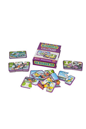 7192 DıyToy, Flash Cards - Taşıtlar / +18 ay Kız Erkek Çocuk Oyuncak Eğitici Oyuncaklar