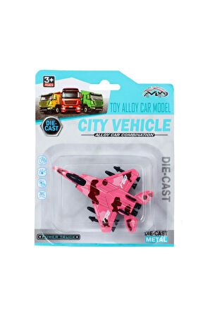 Die Cast Metal F-15 Benzeri Savaş Uçağı Pembe Kamuflaj Kız Erkek Çocuk Oyuncak Eğitici Oyuncaklar