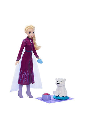 JFG16 Disney Karlar Ülkesi Elsa ve Yavru Kutup Ayısı Kız Erkek Çocuk Oyuncak Eğitici Oyuncaklar