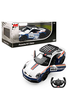 10131 SUN-RAS-RC ARABA 1/14 PORSCHE 911 DAKAR PERFORMANCE FF 2 4GHZ Kız Erkek Çocuk Oyuncak Eğitici