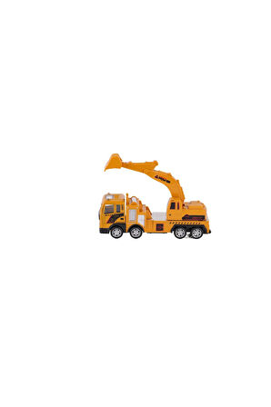 YH-711-54A SÜRTMELİ METAL 1:50 SARI VİNÇ VE Kız Erkek Çocuk Oyuncak Eğitici Oyuncaklar