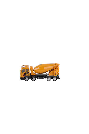 YH-711-55A-1A SÜRTMELİ METAL 1:50 SARI BETON Kız Erkek Çocuk Oyuncak Eğitici Oyuncaklar