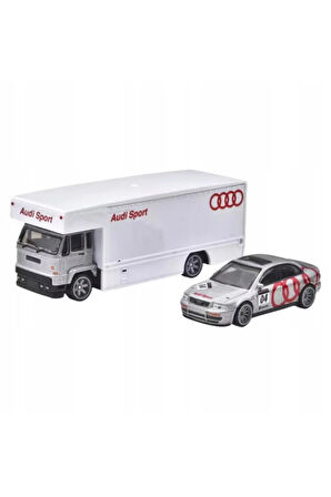 Premium Team Transport Audi S4 Quattro & Fleet Flyer Kız Erkek Çocuk Oyuncak Öğretici Oyun