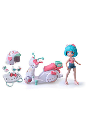 Hello Kitty Manga Bebek ve Scooter Kız Erkek Çocuk Oyuncak Eğitici Oyuncaklar