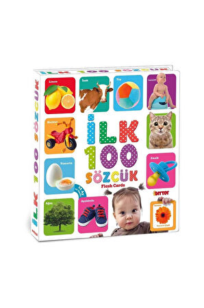 1482 Flash Cards İlk 100 Sözcük -Dıytoy Kız Erkek Çocuk Oyuncak Eğitici Oyuncaklar