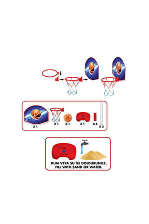 03407 Dede Ayaklı Basket Potası Kız Erkek Çocuk Oyuncak Eğitici Oyuncaklar