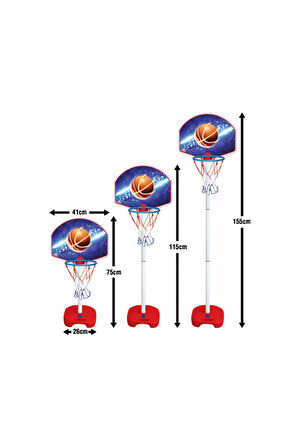 03407 Dede Ayaklı Basket Potası Kız Erkek Çocuk Oyuncak Eğitici Oyuncaklar