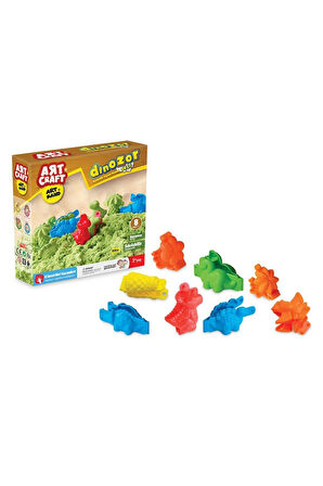 03613 Dede, Artsand Dinozor Kum Seti 500 gr / +3 yaş Kız Erkek Çocuk Oyuncak Eğitici Oyuncaklar