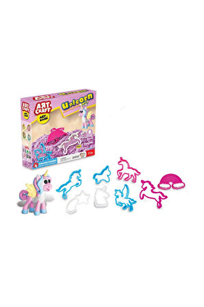 03611 Dede, Artsand Unicorn Kum Seti 500 gr / +3 yaş Kız Erkek Çocuk Oyuncak Eğitici Oyuncaklar