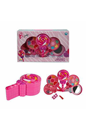 Lolipop Şekilli 4 Katlı Makyaj Güzellik Seti Kız Erkek Çocuk Oyuncak Eğitici Oyuncaklar