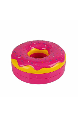 Donut Şekilli 2 Katlı Makyaj Güzellik Seti Kız Erkek Çocuk Oyuncak Eğitici Oyuncaklar