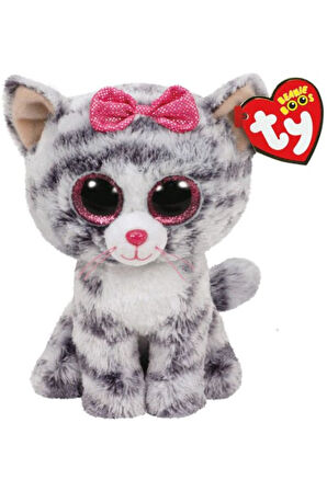 TY Kiki 15CM Grey Cat Reg Kız Erkek Çocuk Oyuncak Eğitici Oyuncaklar