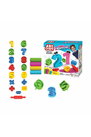 03552 Dede, 3D Rakamlar Hamur Set 200 gr / +3 yaş Kız Erkek Çocuk Oyuncak Eğitici Oyuncaklar