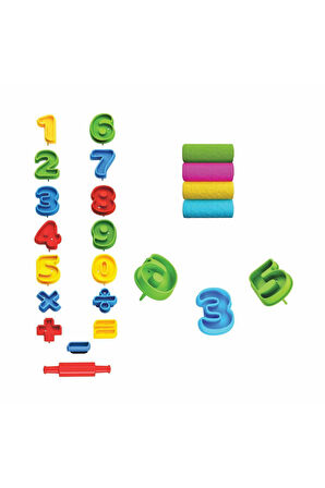 03552 Dede, 3D Rakamlar Hamur Set 200 gr / +3 yaş Kız Erkek Çocuk Oyuncak Eğitici Oyuncaklar
